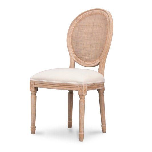 Ex Display - Lenora Elm Dining Chair - Light Beige