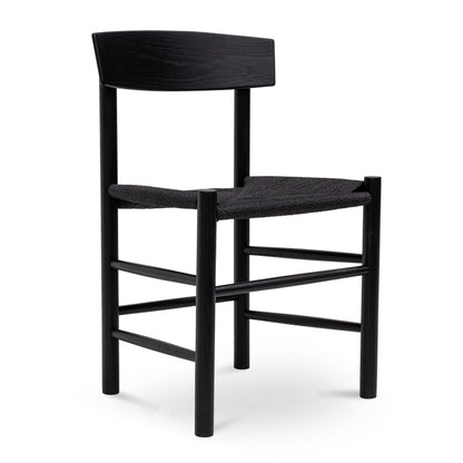 Erika Rattan Dining Chair - Full Black