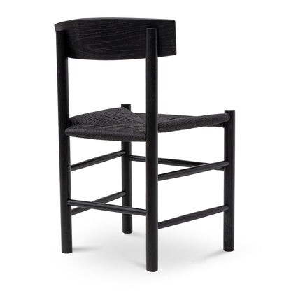 Erika Rattan Dining Chair - Full Black