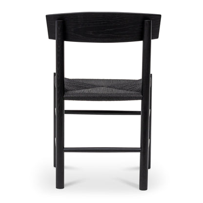 Erika Rattan Dining Chair - Full Black