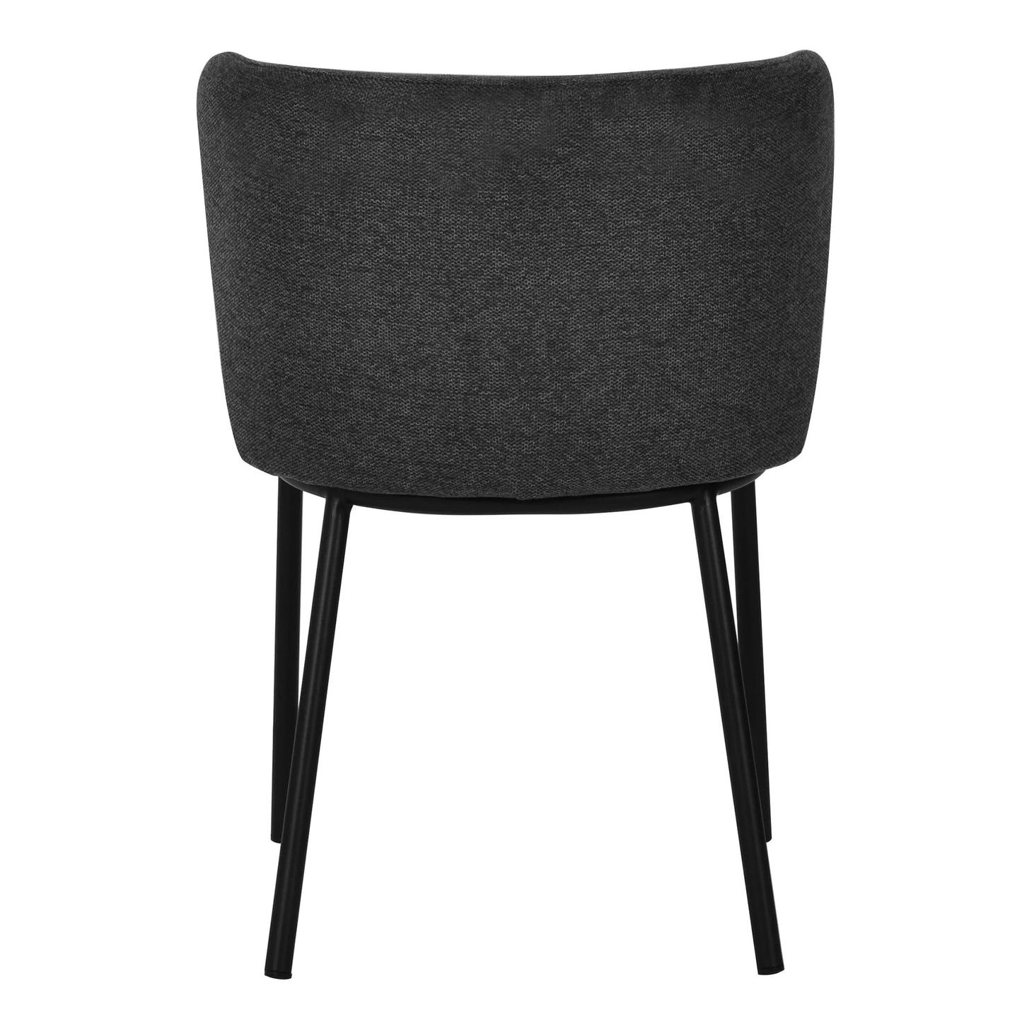 Ex Display - Flossie Fabric Dining Chair - Charcoal Grey