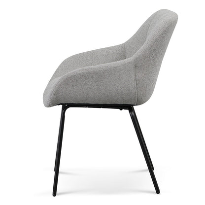 Ex Display - Danilo Fabric Dining Chair - Spec Grey