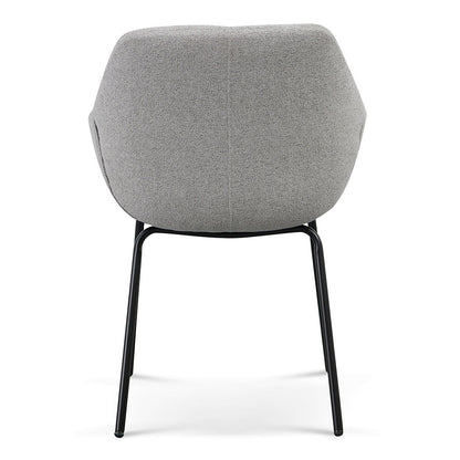 Ex Display - Danilo Fabric Dining Chair - Spec Grey