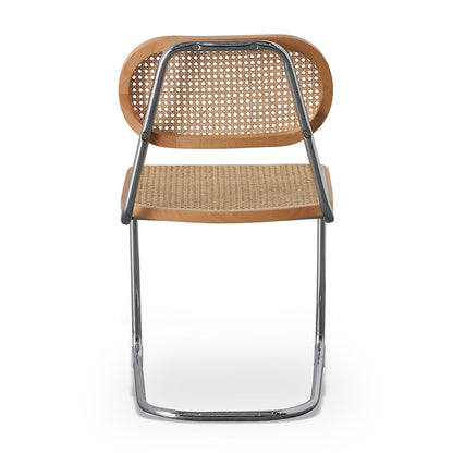 Set of 2 - Elena Dining Chair - Natural Rattan