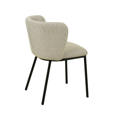 Fabric Dining Chair - Coastal Light Grey (Set of 2)