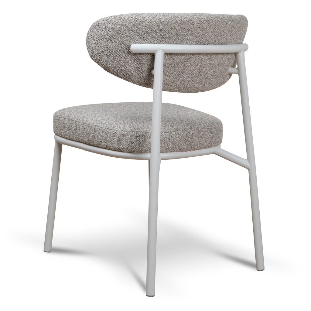 Ambrosi Dining Chair – White Legs, Clay Grey (Set of 2) – view 5