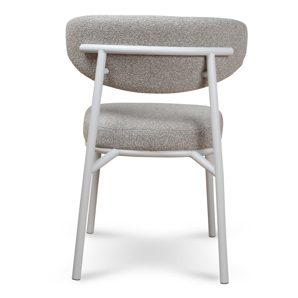 Ambrosi Dining Chair – White Legs, Clay Grey (Set of 2) – view 6
