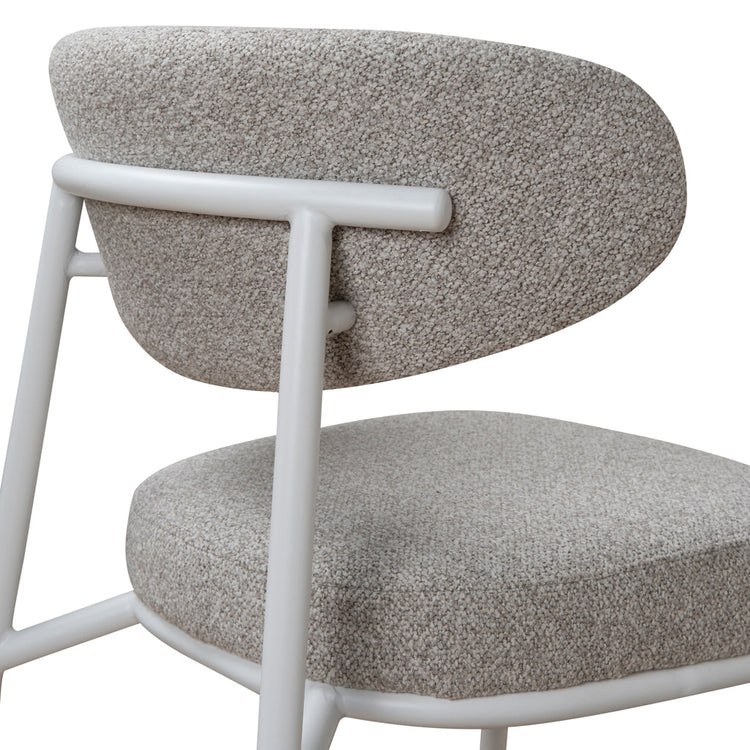 Ambrosi Dining Chair – White Legs, Clay Grey (Set of 2) – view 7