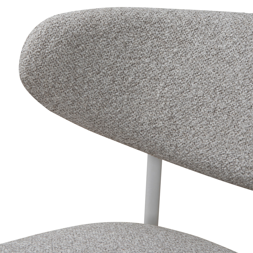 Ambrosi Dining Chair – White Legs, Clay Grey (Set of 2) – view 8