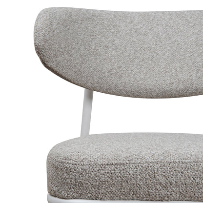 Set of 2 - Ambrosi White Dining Chair - Clay Grey