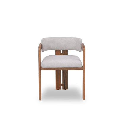 Set of 2 - Merari Natural Marri Dining Chair - Stone Beige