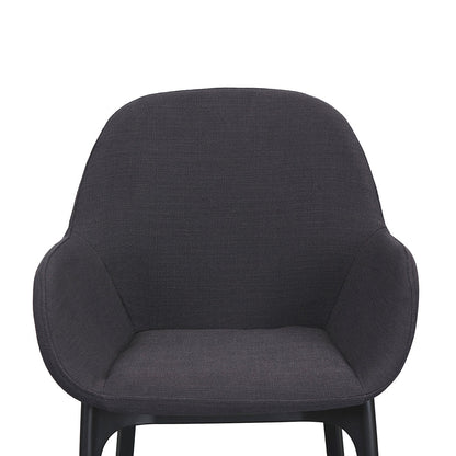 Ex Display - Arias Fabric Dining Chair - Black