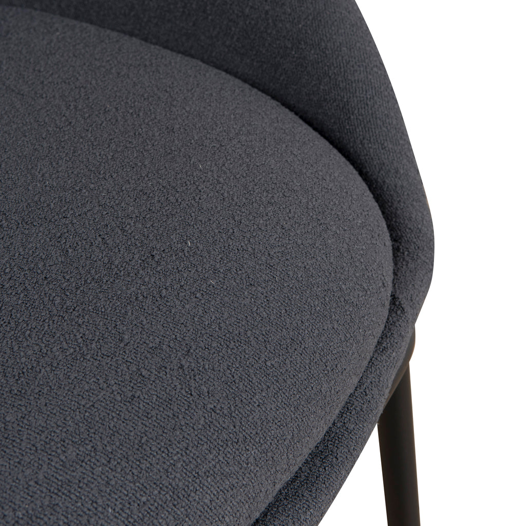 Fabric Dining Chair - Charcoal