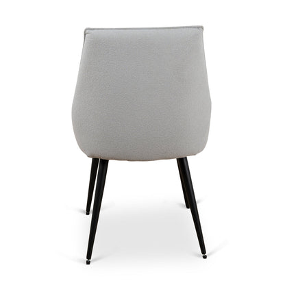 Fabric Dining Chair - Pale Grey