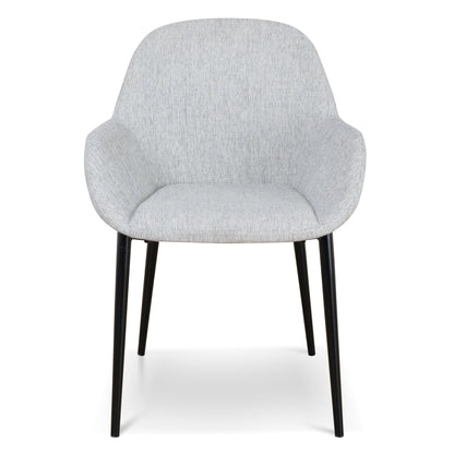 Fabric Dining chair - Silver Grey