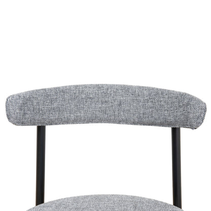 Set of 2 - Oneal Fabric Dining Chair - Lava Grey