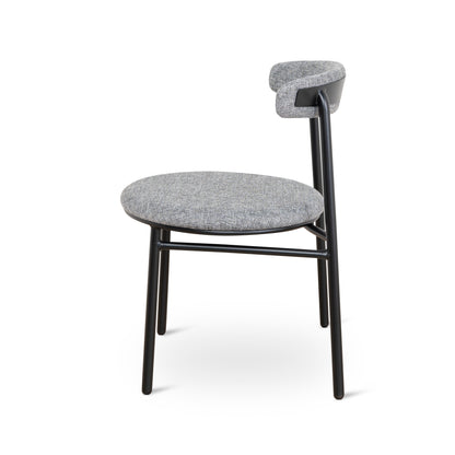 Set of 2 - Oneal Fabric Dining Chair - Lava Grey