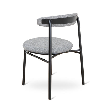 Set of 2 - Oneal Fabric Dining Chair - Lava Grey