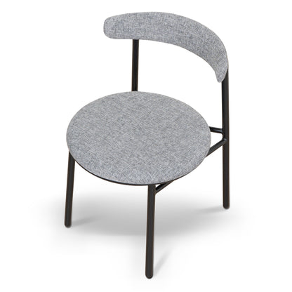 Set of 2 - Oneal Fabric Dining Chair - Lava Grey
