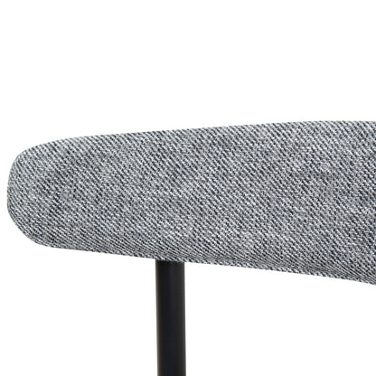 Set of 2 - Oneal Fabric Dining Chair - Lava Grey