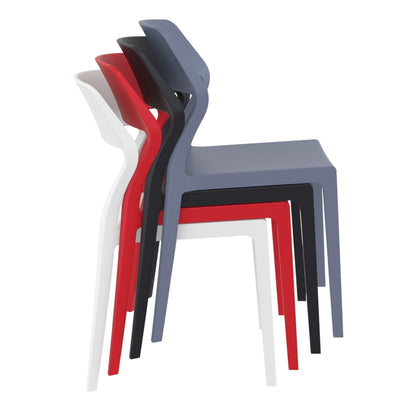 Specter Indoor / Outdoor Dining Chair - Red