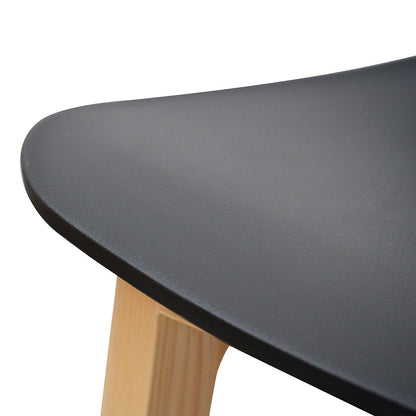 Ex Display - Harris Bar stool - Black - Natural - 65cm (H)