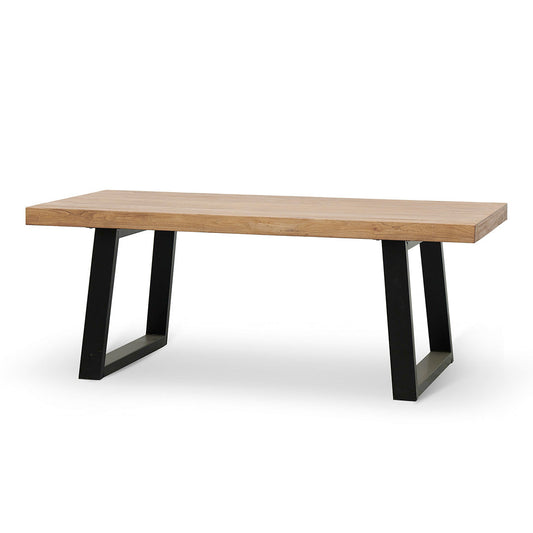 Reclaimed Elm Wood Dining Table