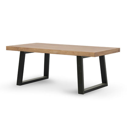 Reclaimed Elm Wood Dining Table