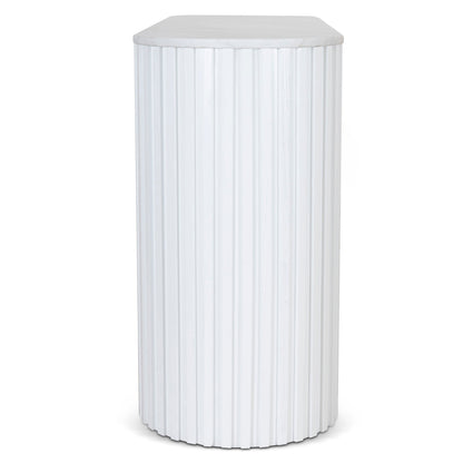 CDT10034-NI 1.5m Marble Console Table - White