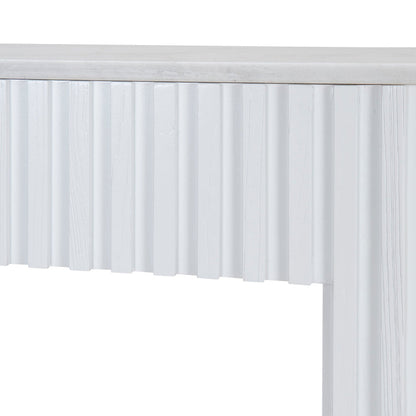 1.5m Marble Console Table - White