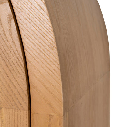 1.83m (H) Ash Curve Cabinet - Natural