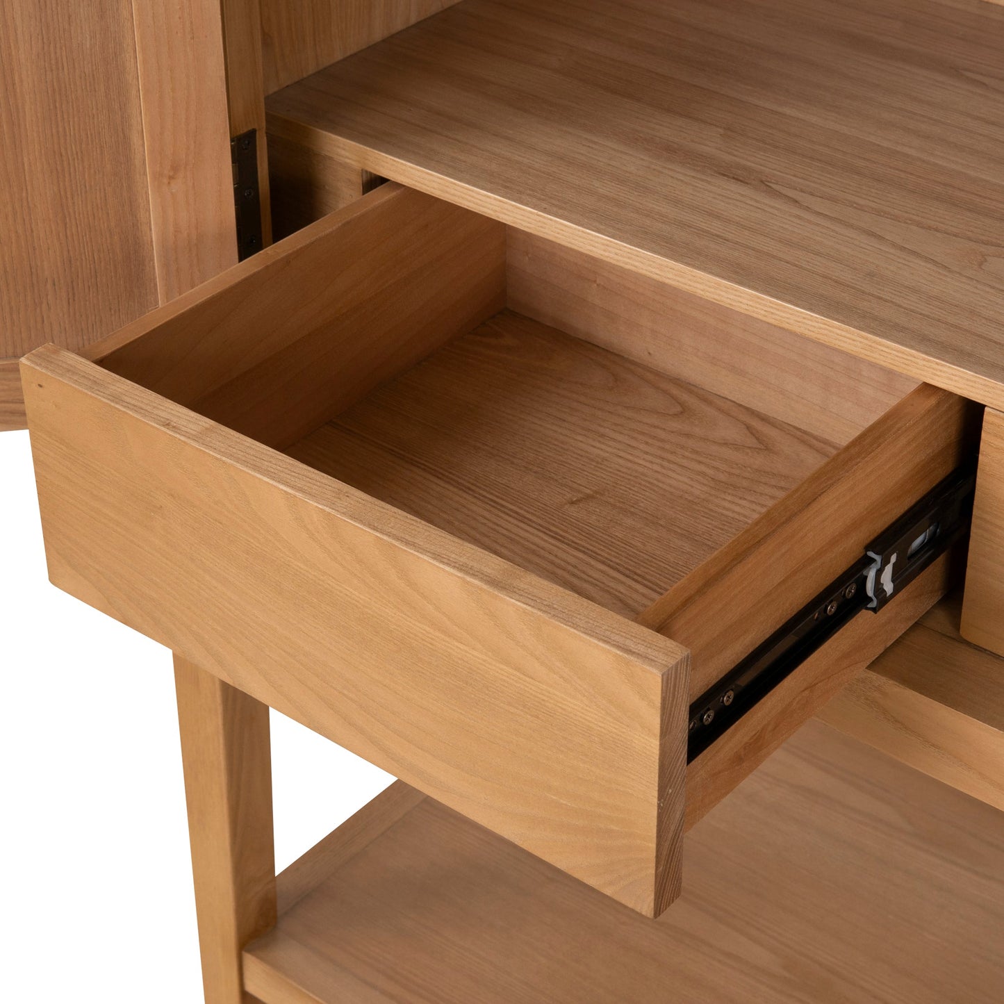 Zia 1.83m (H) Ash Curve Cabinet - Natural