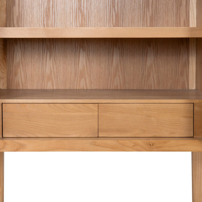 Zia 1.83m (H) Ash Curve Cabinet - Natural