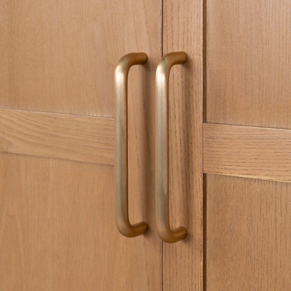 Zia 1.83m (H) Ash Curve Cabinet - Natural