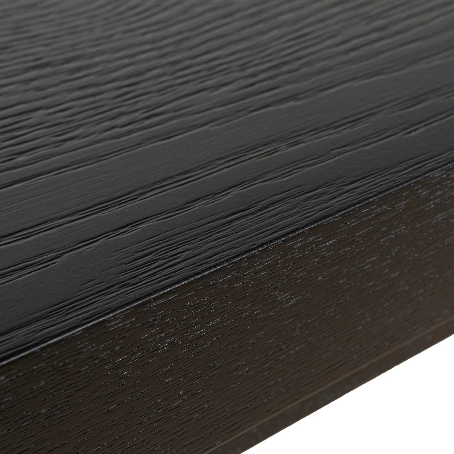 1.7m Console Table - Textured Espresso Black