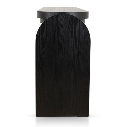 1.7m Console Table - Textured Espresso Black