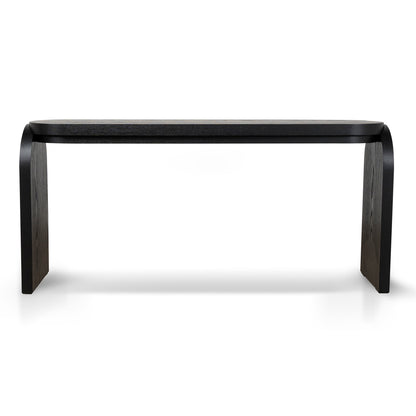 1.7m Console Table - Textured Espresso Black