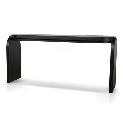 1.7m Console Table - Textured Espresso Black