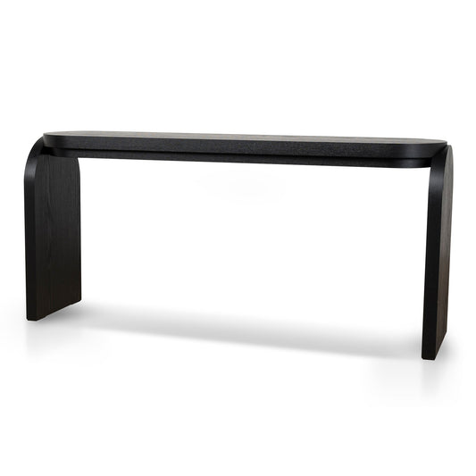 1.7m Console Table - Textured Espresso Black