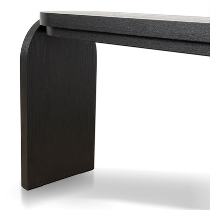 1.7m Console Table - Textured Espresso Black