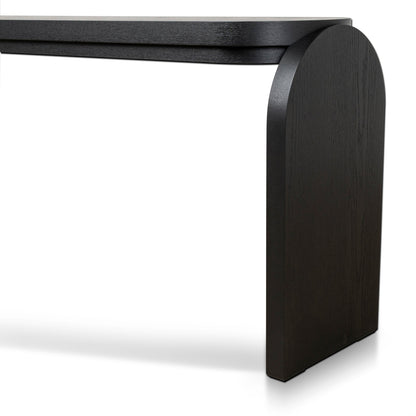 1.7m Console Table - Textured Espresso Black