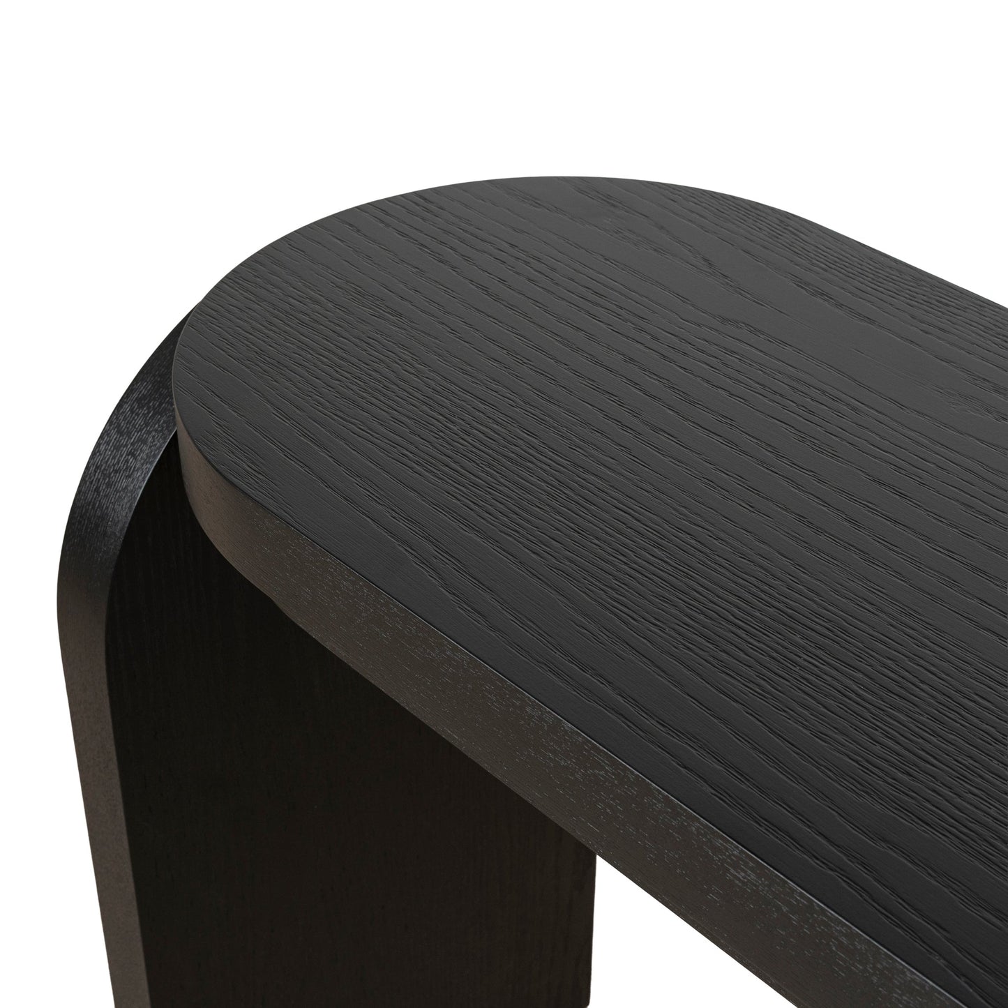 1.7m Console Table - Textured Espresso Black