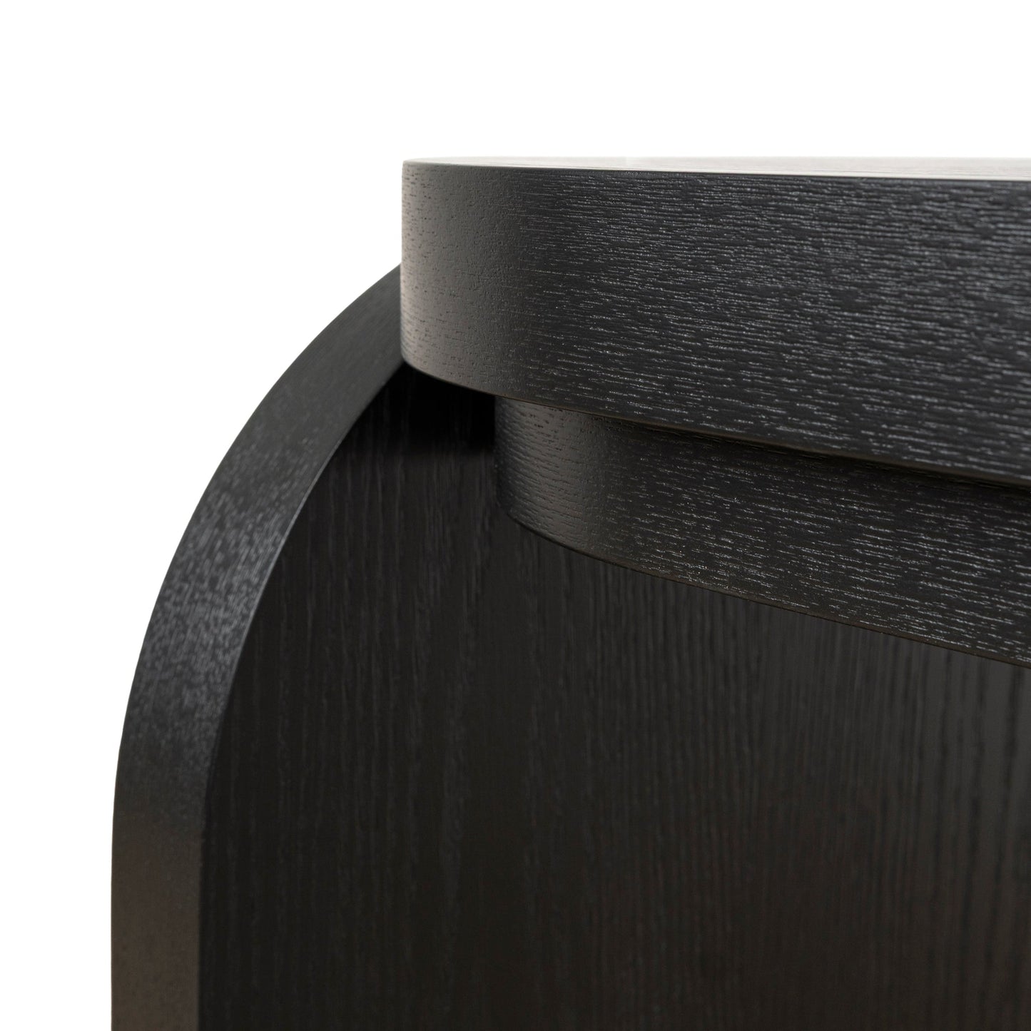 1.7m Console Table - Textured Espresso Black