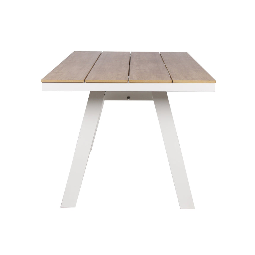 1.8m Sand White Outdoor Dining Table - Natural