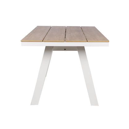 1.8m Sand White Outdoor Dining Table - Natural