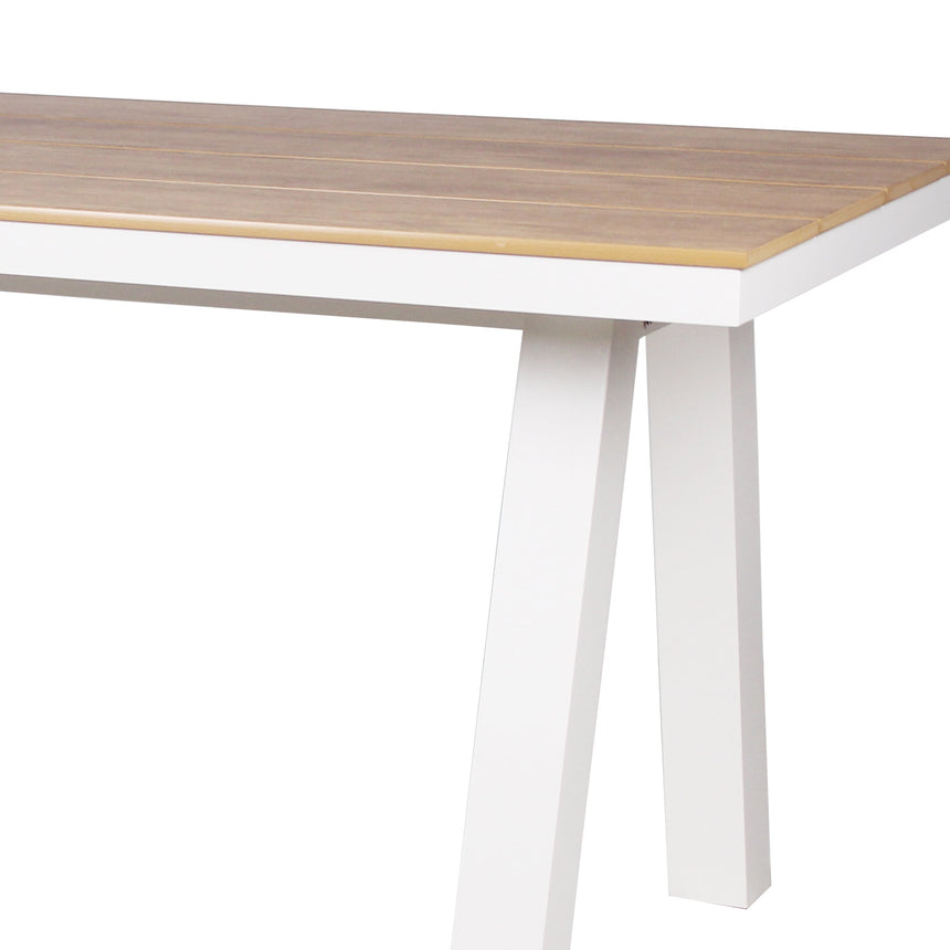 1.8m Sand White Outdoor Dining Table - Natural