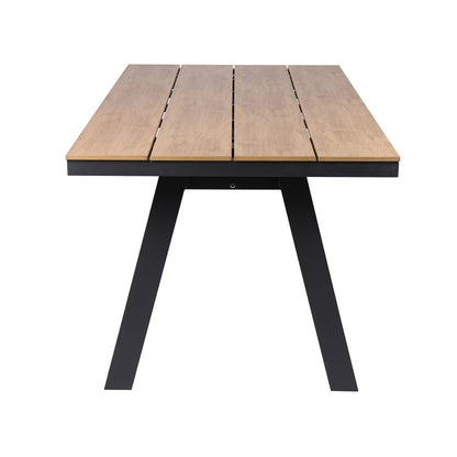 1.8m Charcoal Outdoor Dining Table - Natural