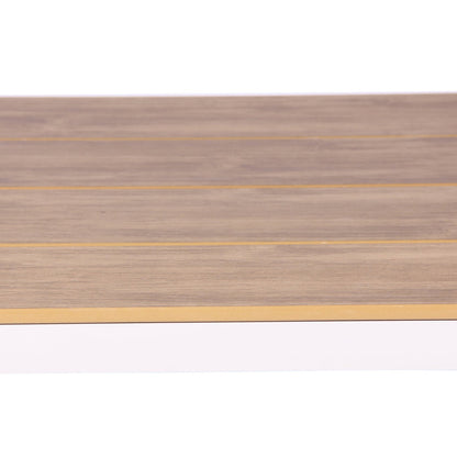 2.3m Sand White Outdoor Dining Table - Natural
