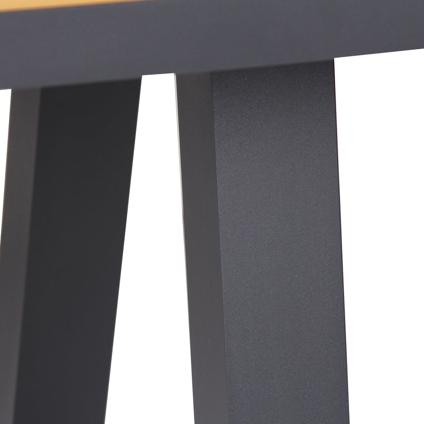 2.3m Charcoal Outdoor Dining Table - Natural