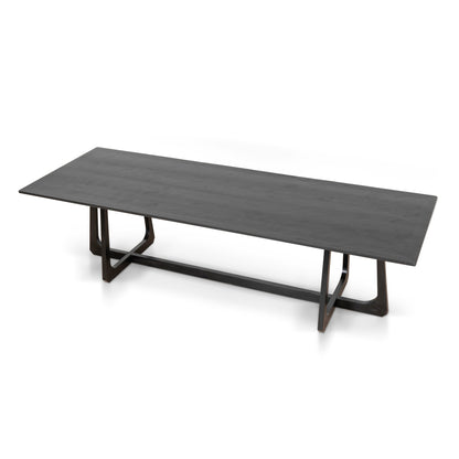 Ex Display Mullins 3m Oak Dining Table - Black